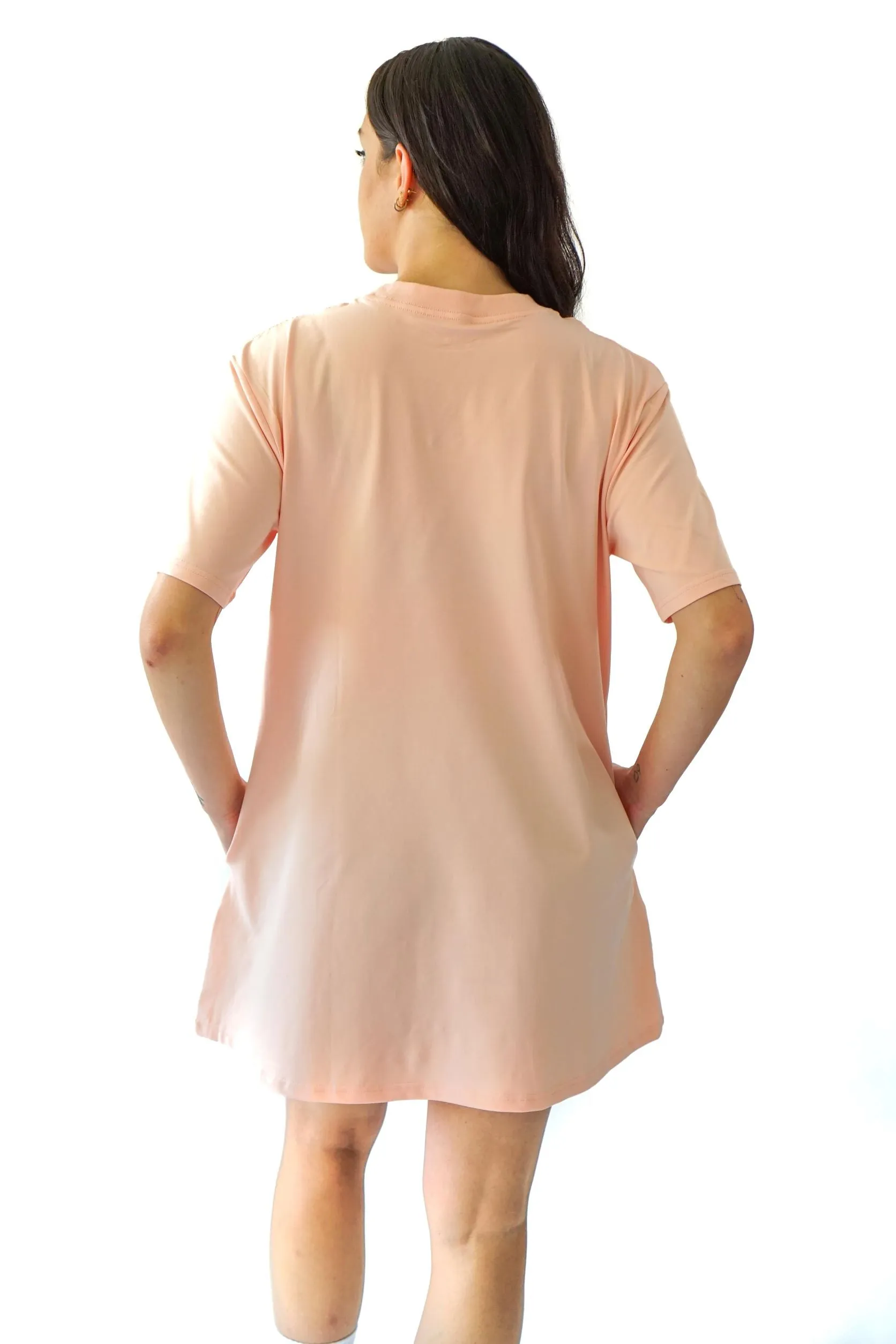Essential Pocket Tee Dress - Cloud Pink