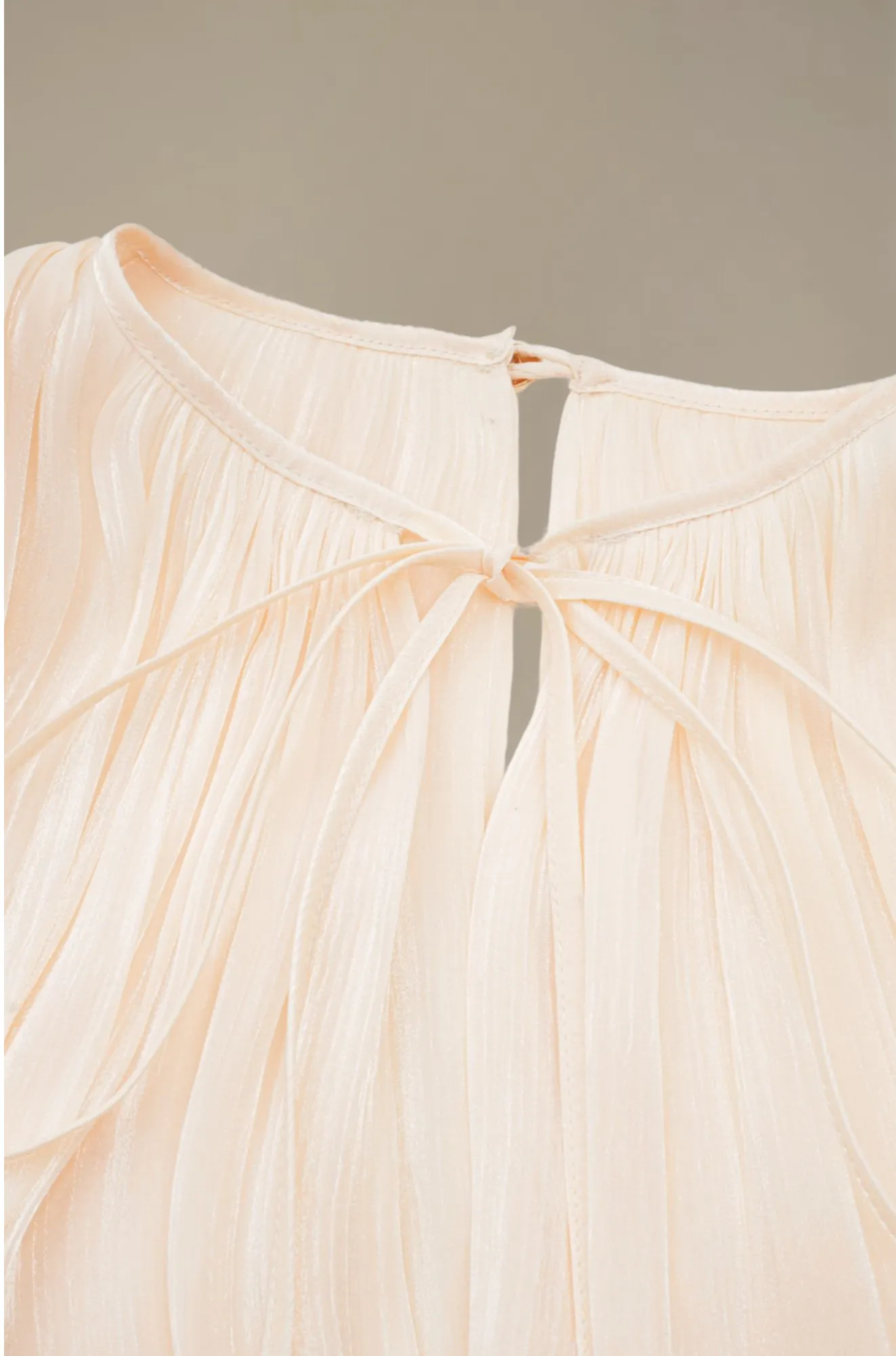 Eugénie - Fully-Pleated Ruffled Mini Dress for Woman