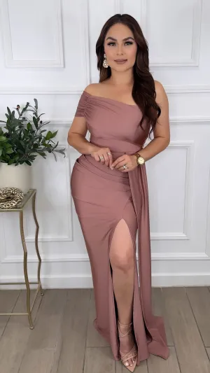 FAITHFUL MAUVE DRESS