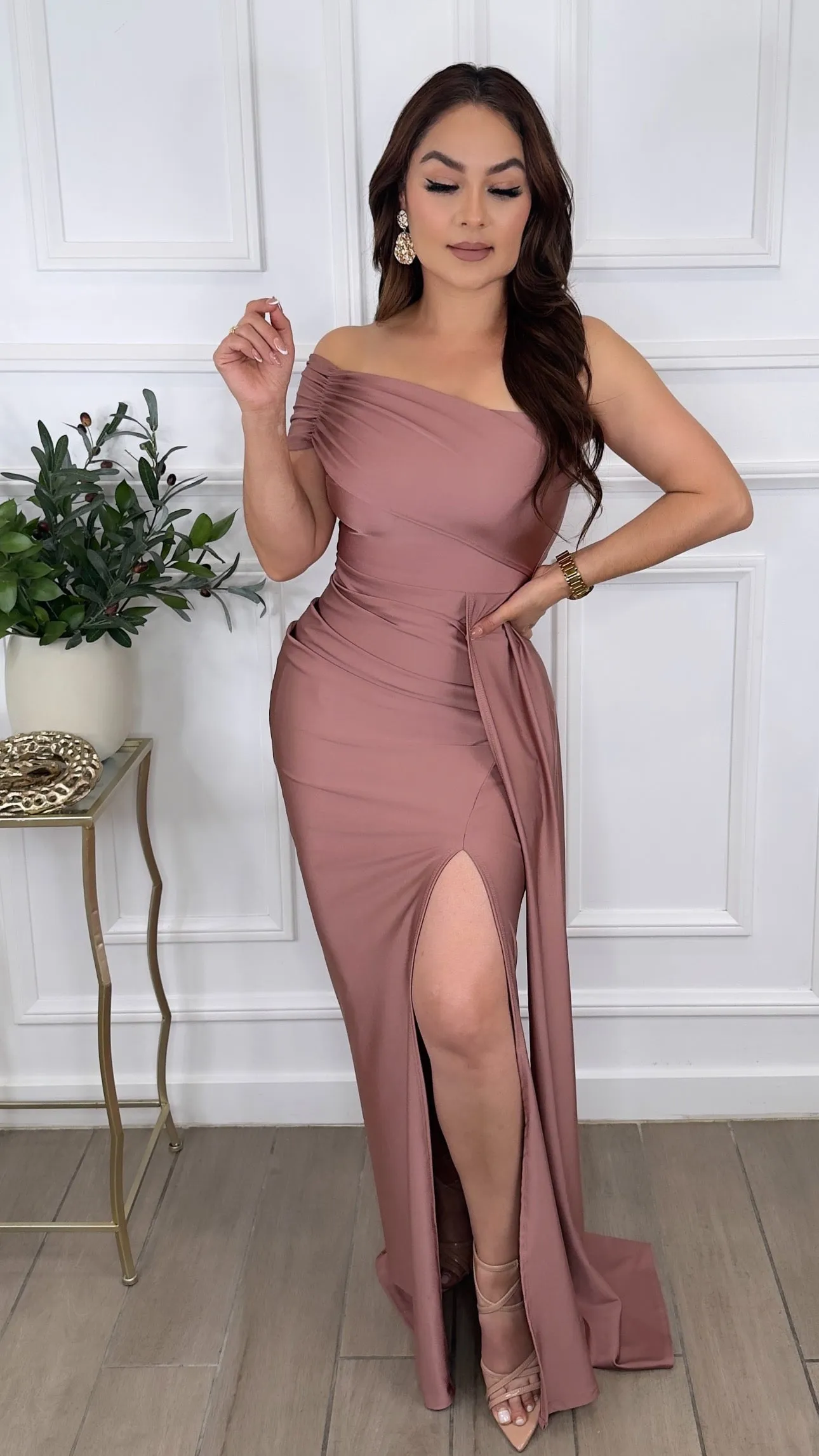 FAITHFUL MAUVE DRESS