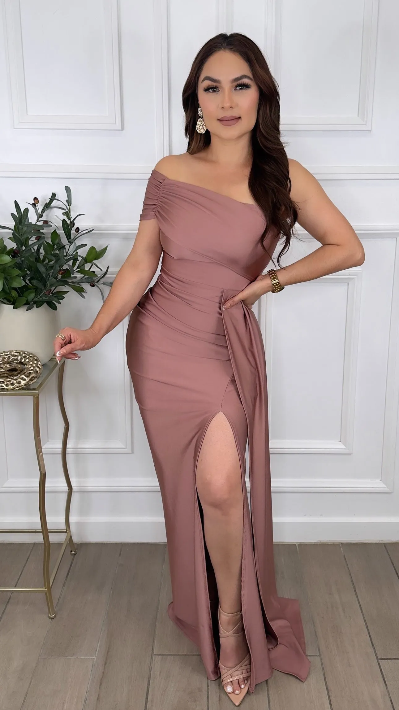 FAITHFUL MAUVE DRESS