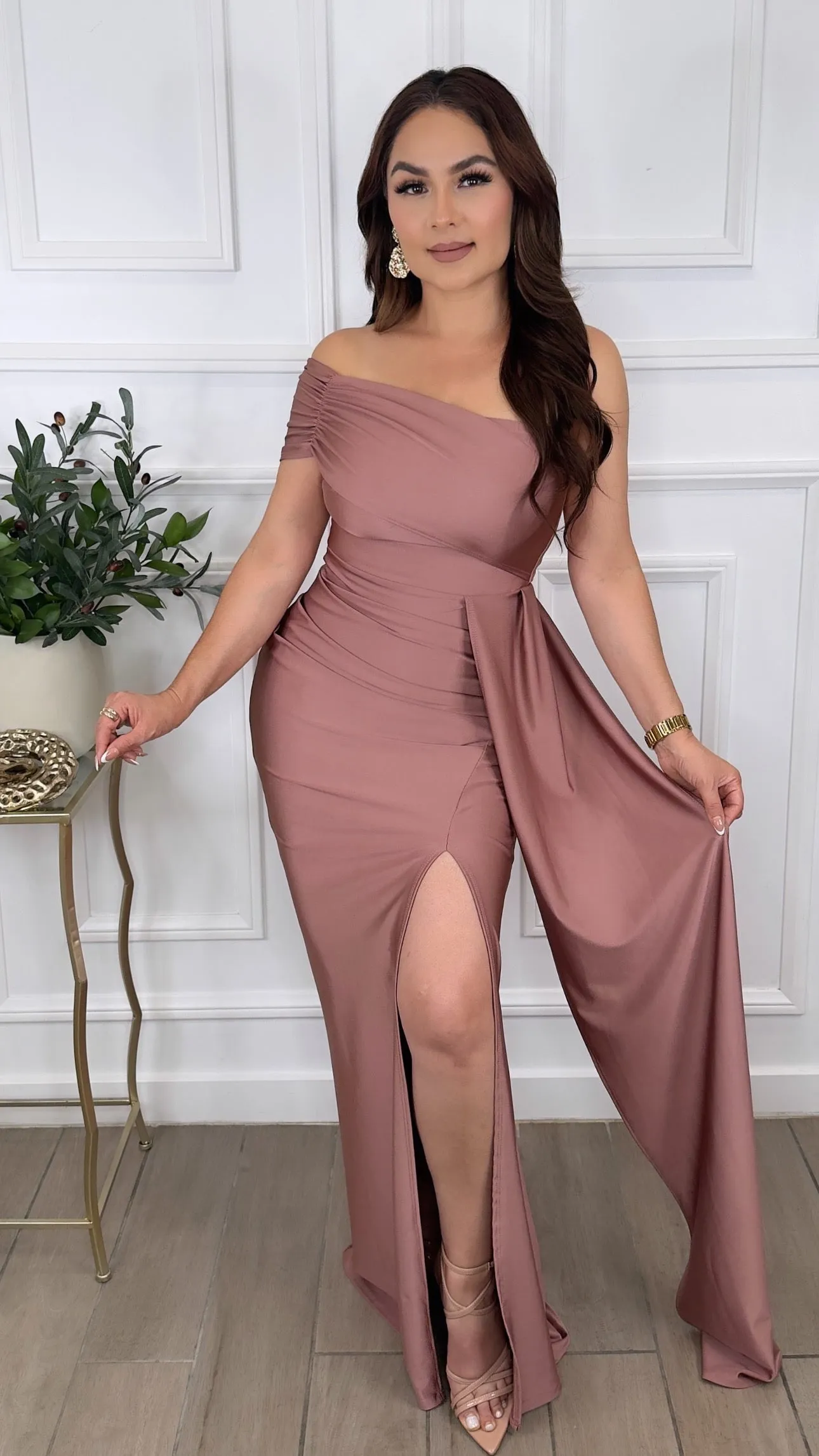 FAITHFUL MAUVE DRESS