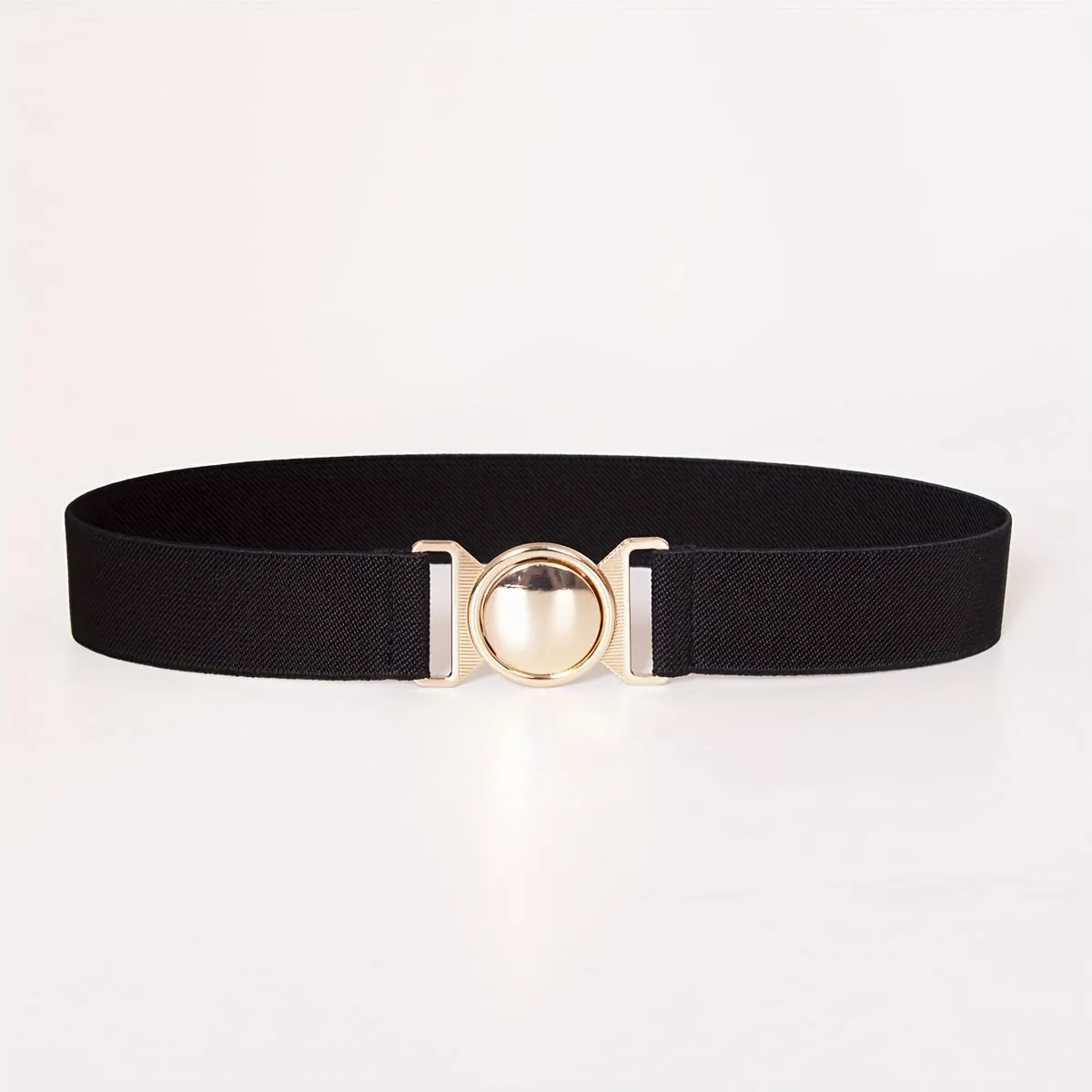 Fashionable Women's Belt 1 2 Inch Wide Round Buckle Ins Style Jeans Dress Belt