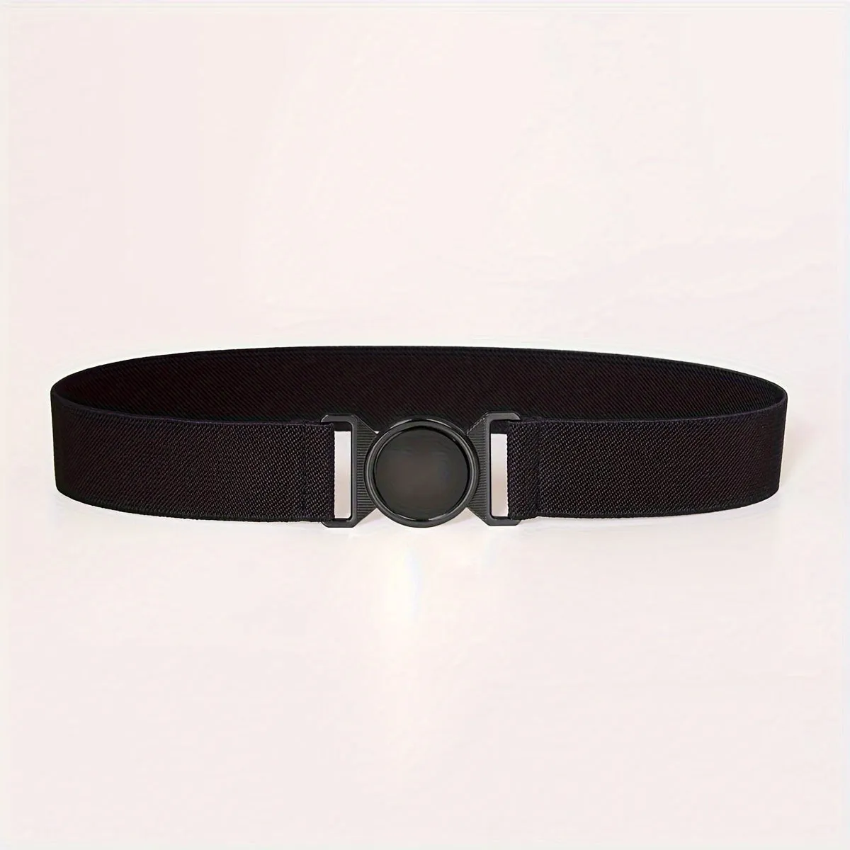 Fashionable Women's Belt 1 2 Inch Wide Round Buckle Ins Style Jeans Dress Belt