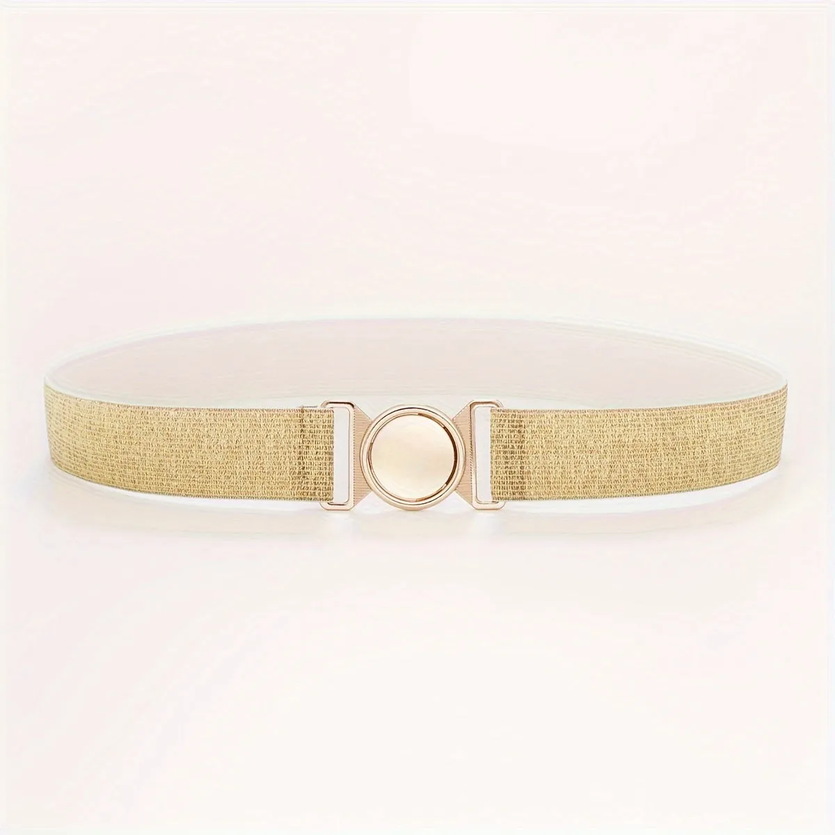 Fashionable Women's Belt 1 2 Inch Wide Round Buckle Ins Style Jeans Dress Belt