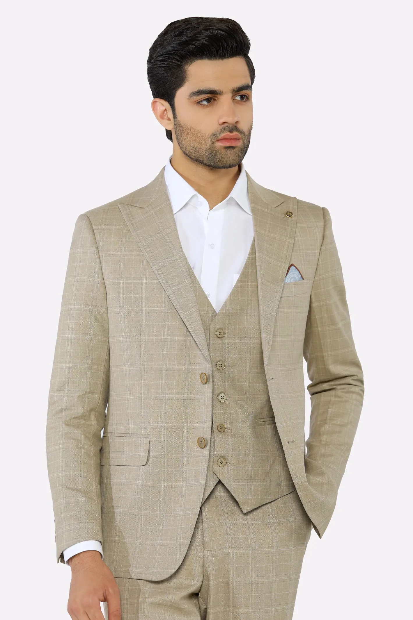 Fawn Formal 3PC Suit