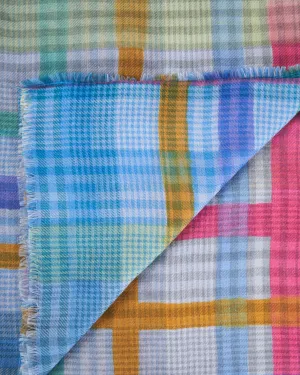 fazio plaid scarf - multi