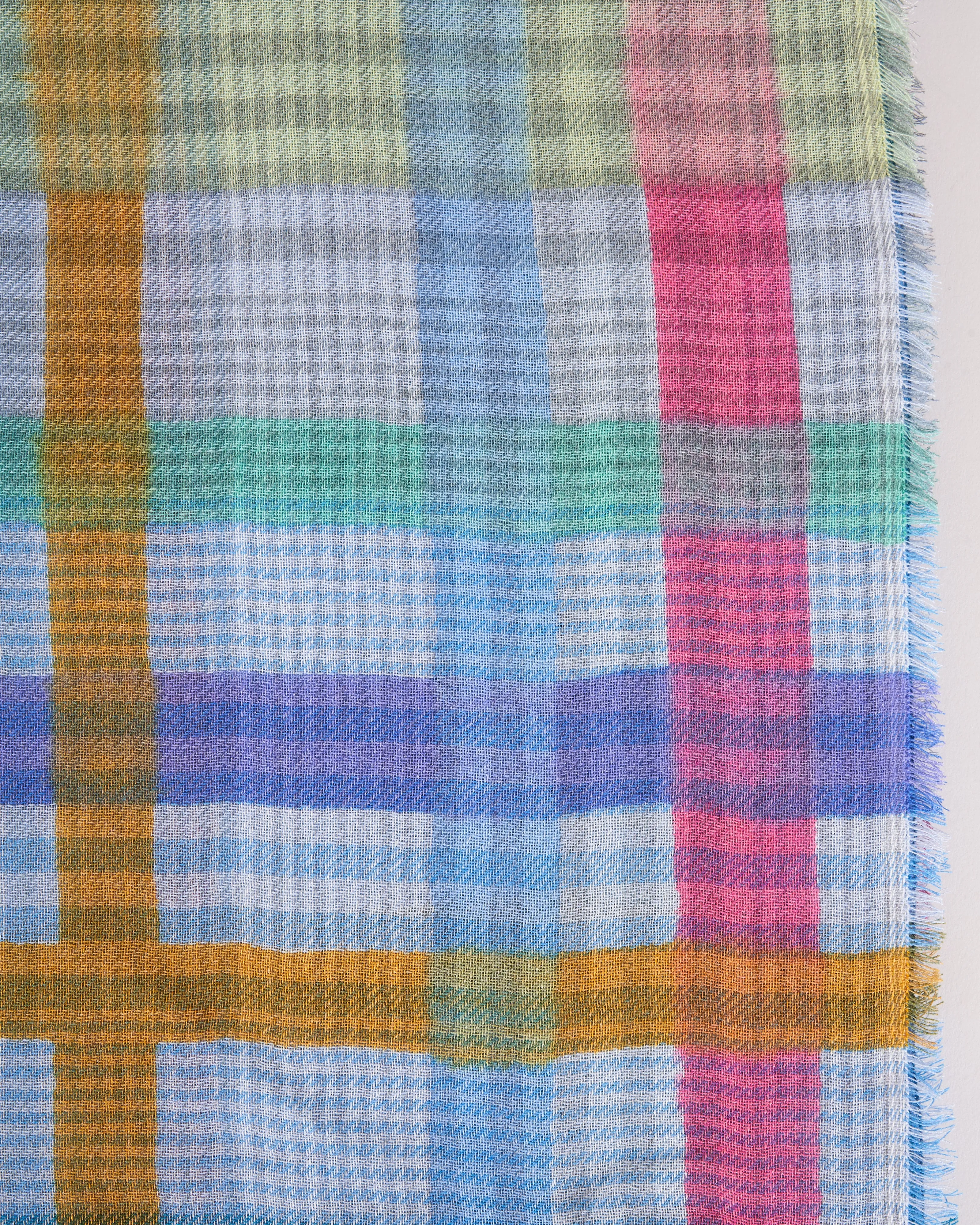 fazio plaid scarf - multi