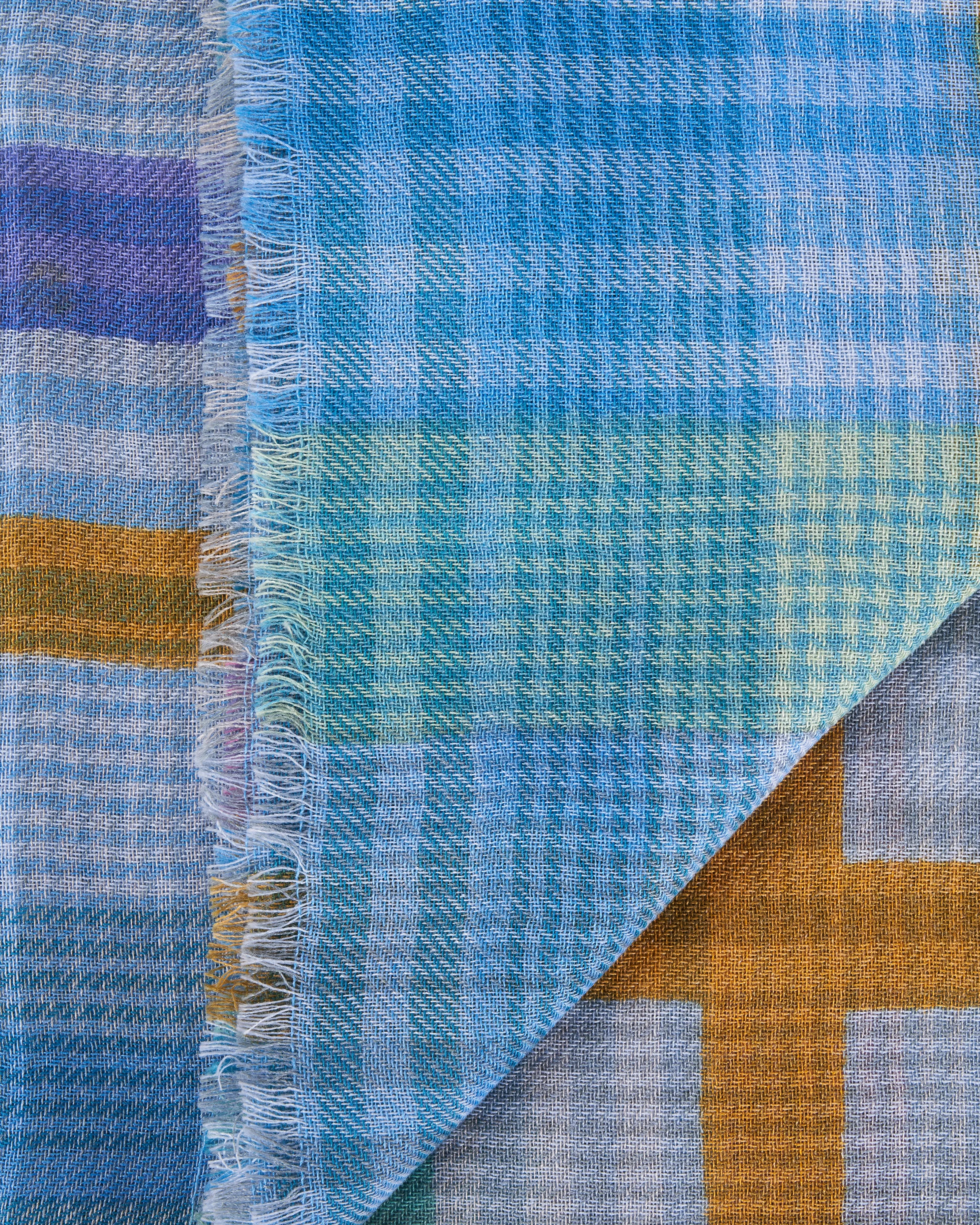 fazio plaid scarf - multi