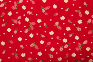 FB: Raining Berries Red Patchwork / Craft Fabric