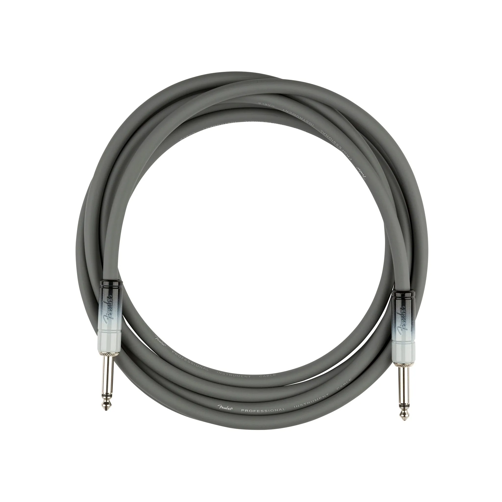 Fender Ombr� Series Instrument Cable, 10 ft Straight/Straight, Silver Smoke