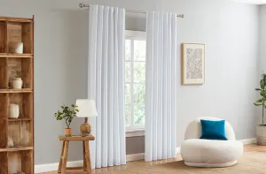 FILIGREE Amelie Room Darkening Single Curtain in White