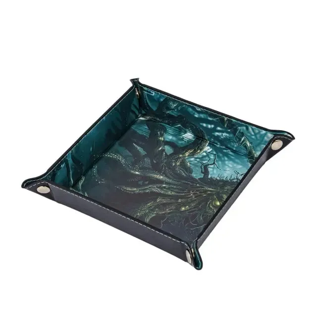 Foldable Dice Tray | Kraken | Grey