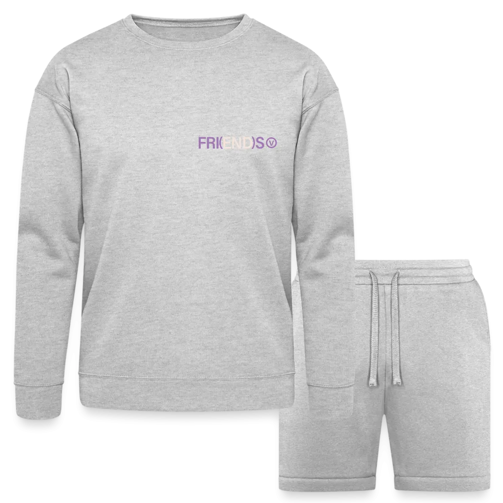 Friends Bella   Canvas Unisex Sweatshirt & Short Set