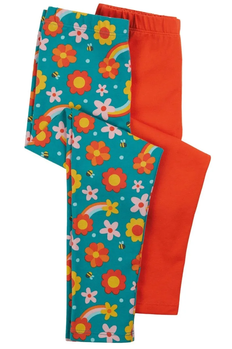 Frugi Dahlia Skies Libby Leggings - 2 Pack