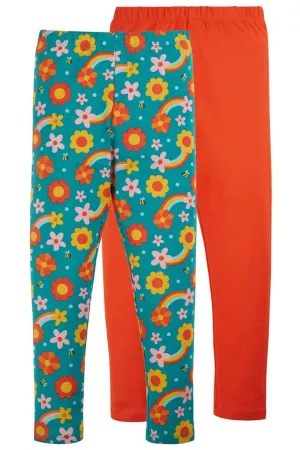 Frugi Dahlia Skies Libby Leggings - 2 Pack