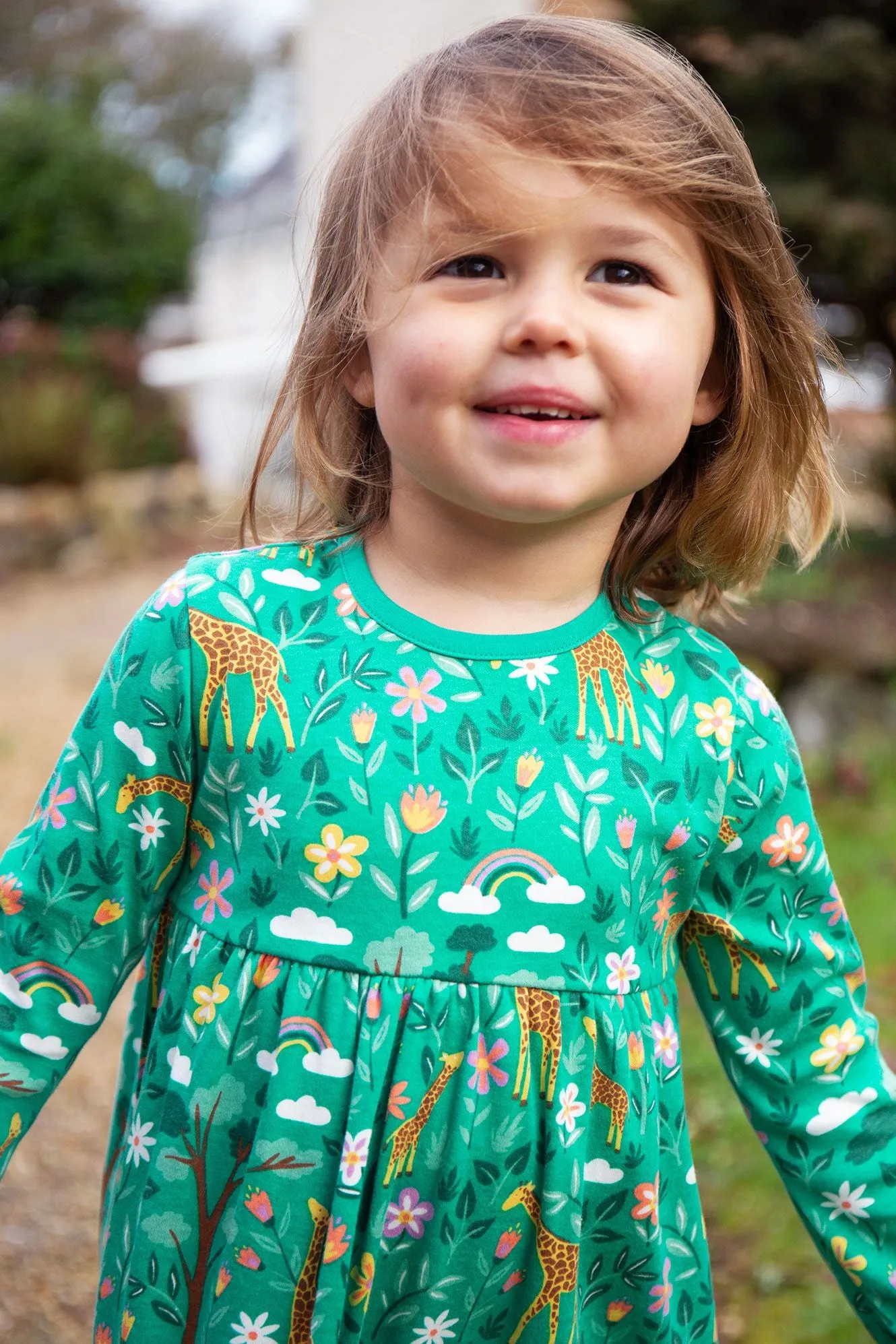 Frugi Dani Dress 500138A4atog Giraffes