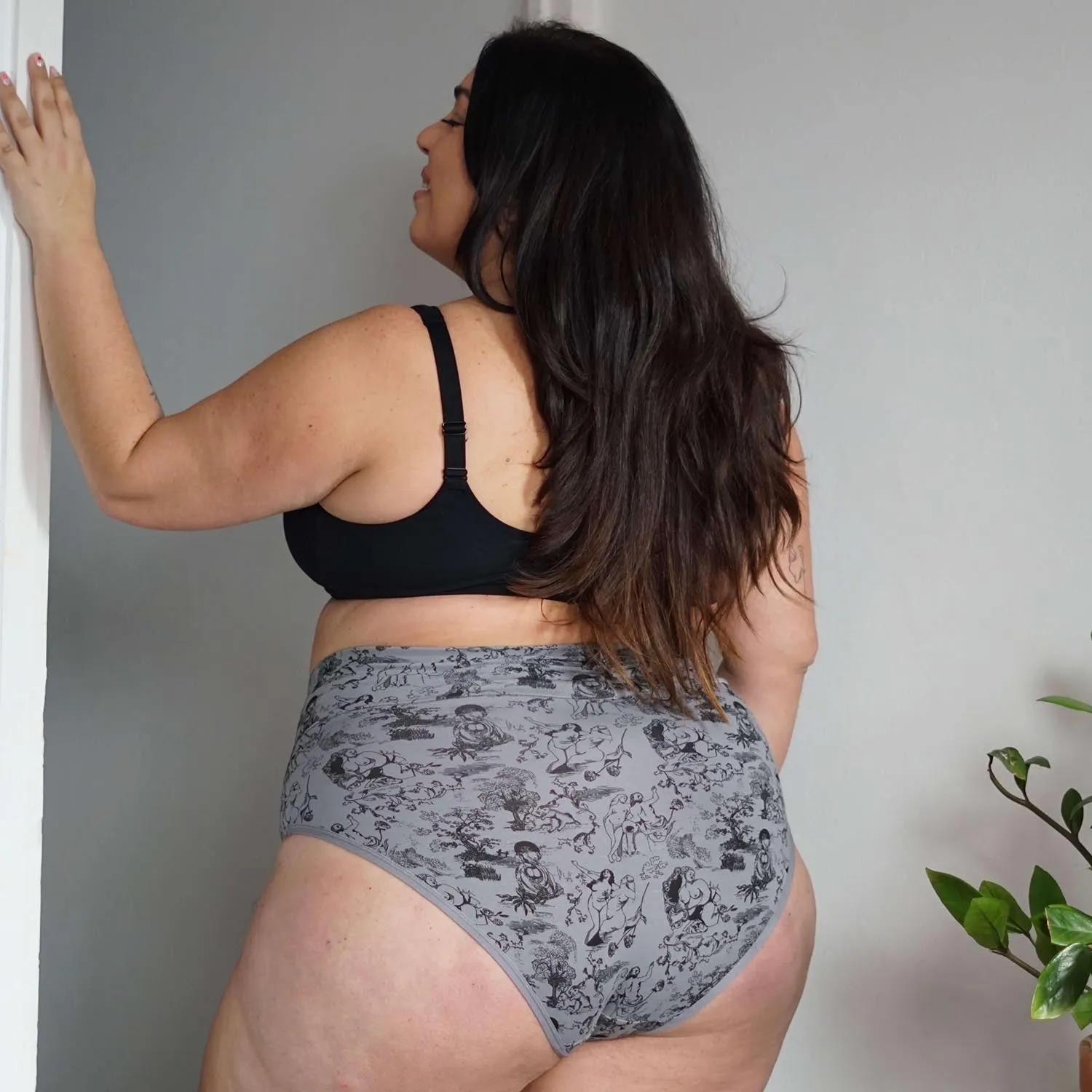 Full Brief Panties - Passion au Jardin - L'Amour Noir