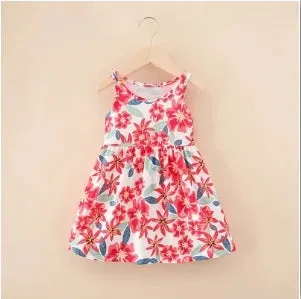 Girl Dresses Cotton Children clothing Summer Kids Clothes Dresses For Girls Party Princess Fashion Outfit cartoon Beach Dress