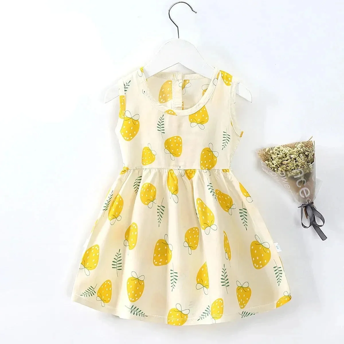 Girl Dresses Cotton Children clothing Summer Kids Clothes Dresses For Girls Party Princess Fashion Outfit cartoon Beach Dress