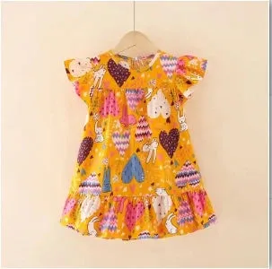Girl Dresses Cotton Children clothing Summer Kids Clothes Dresses For Girls Party Princess Fashion Outfit cartoon Beach Dress