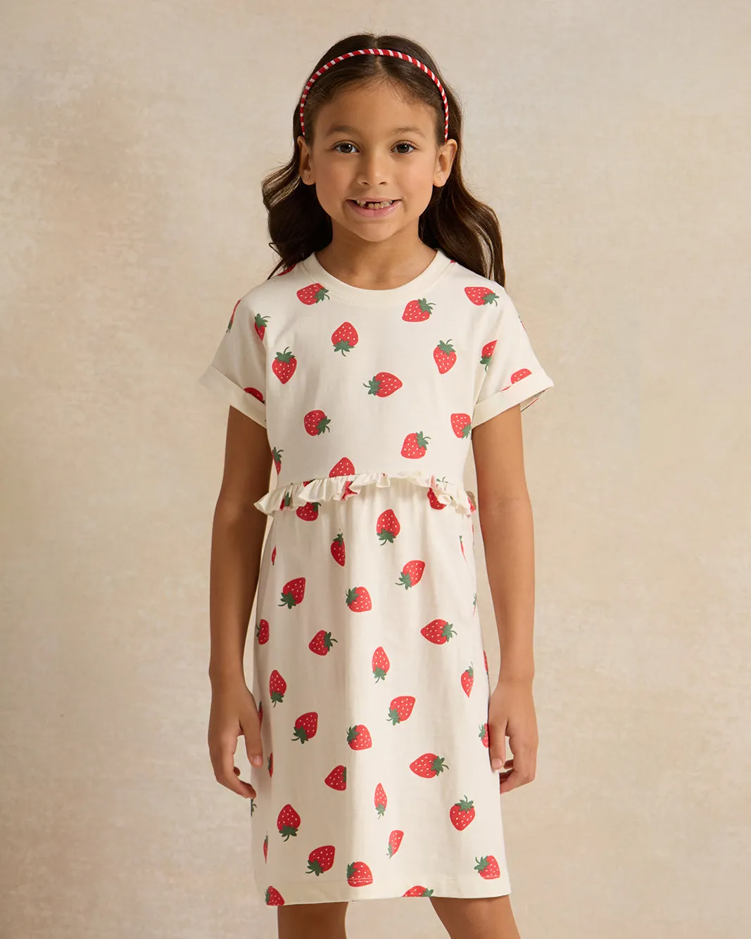 Girls Assorted Printed Cherry Dress