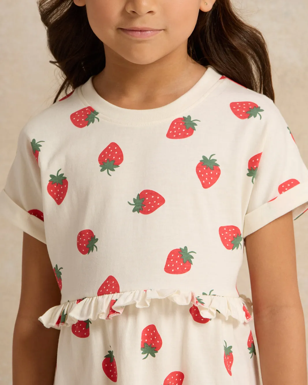 Girls Assorted Printed Cherry Dress