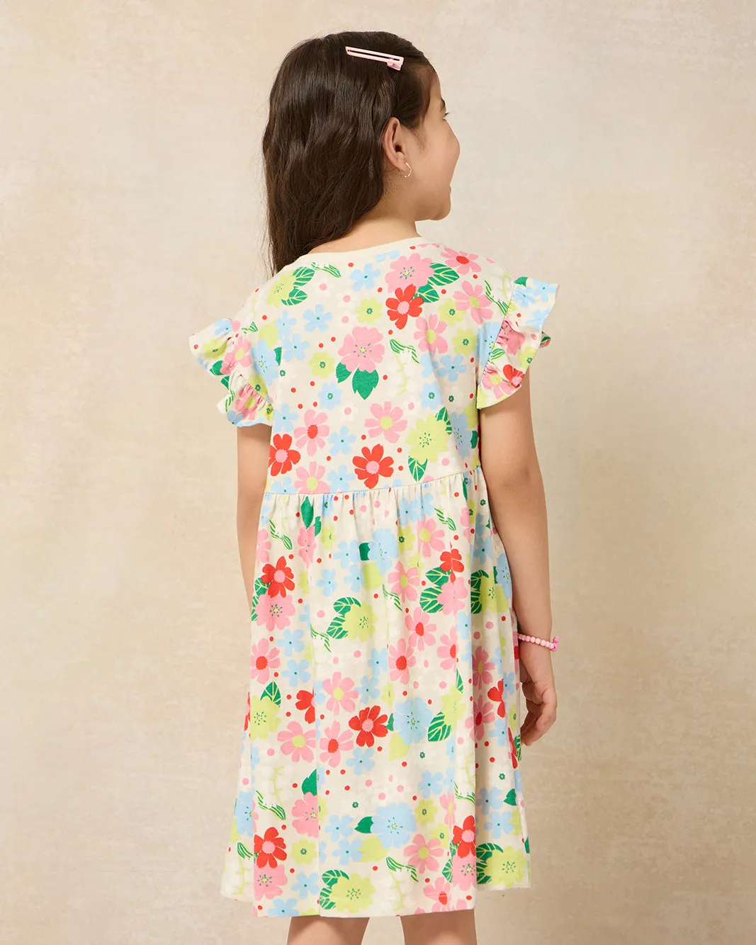 Girls Assorted Printed Floral Dress
