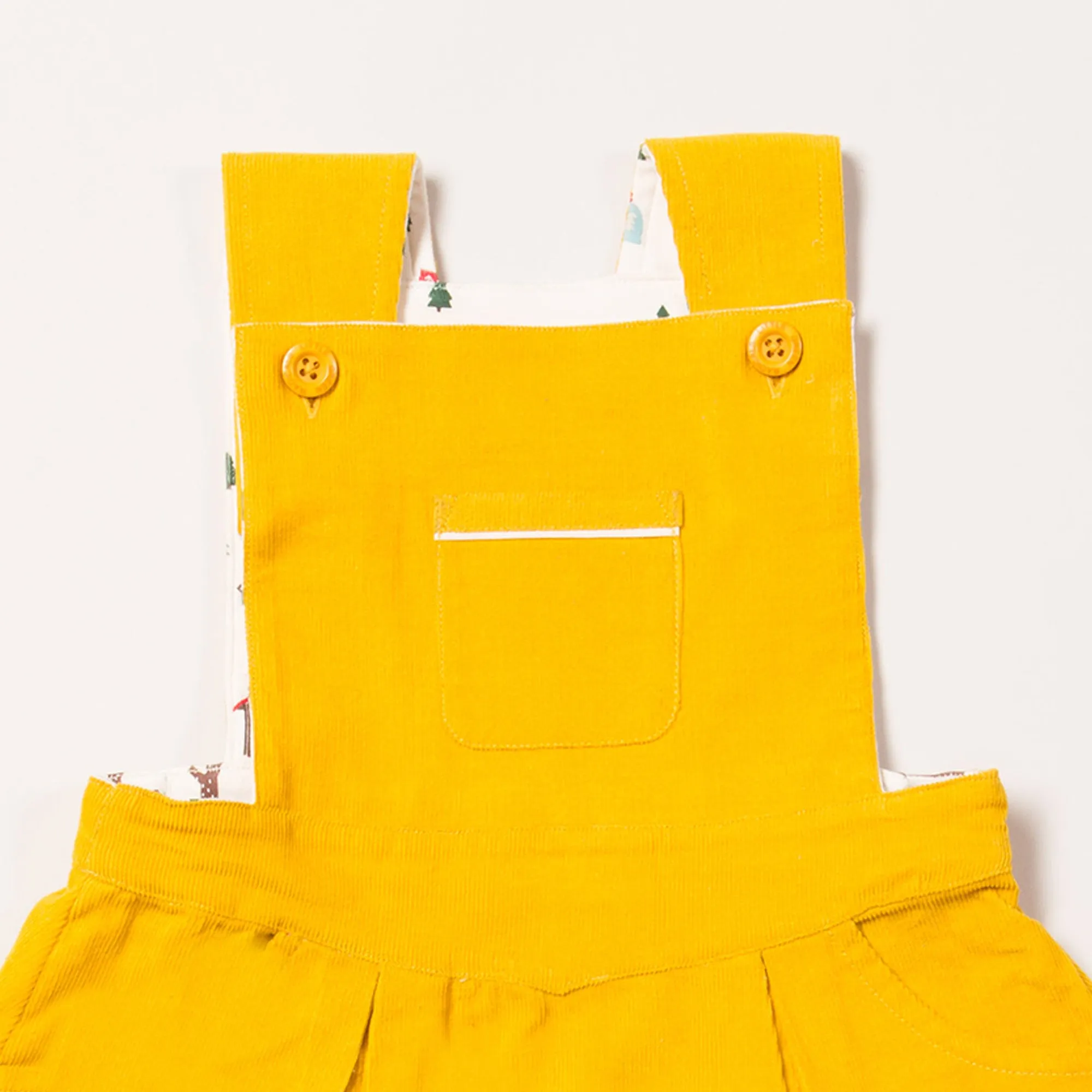 Gold Woodland Adventure Pinafore Dress