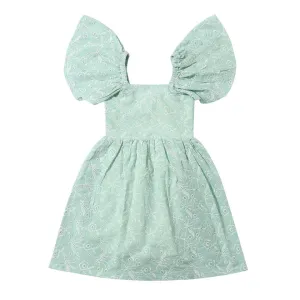 Hallie Dress in Green Meadow