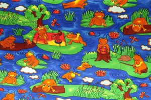 Happy Frogs Patchwork / Craft Fabric