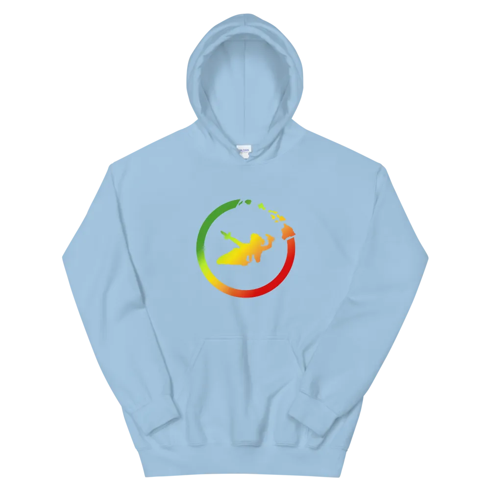 Hawaiian Islands Ring - Hula Wahine - Kanaka Maoli fade *ADULT HOODIE*