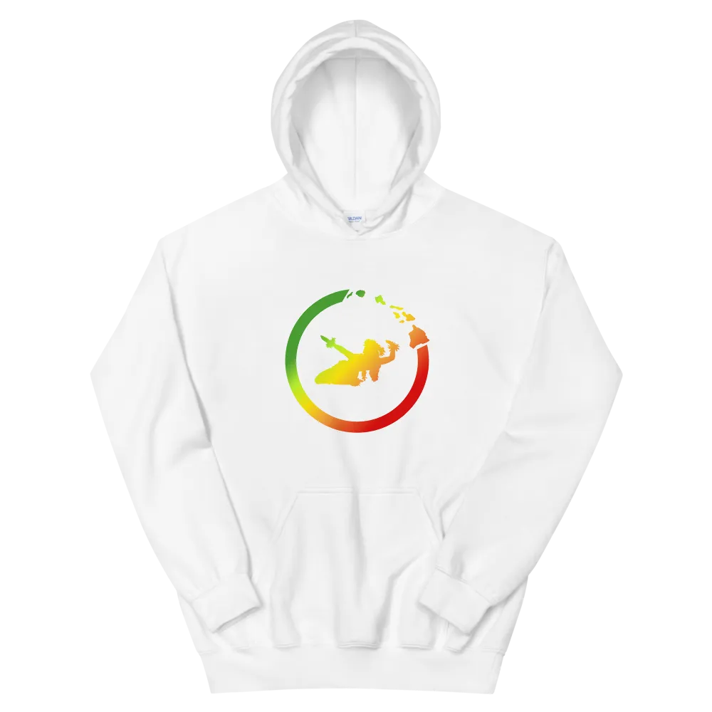 Hawaiian Islands Ring - Hula Wahine - Kanaka Maoli fade *ADULT HOODIE*