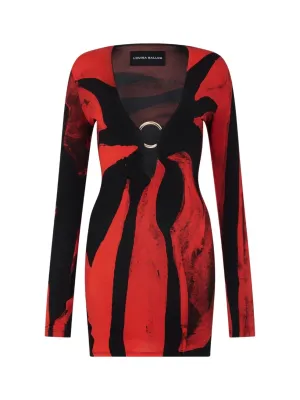 Helios stretch cotton mini dress