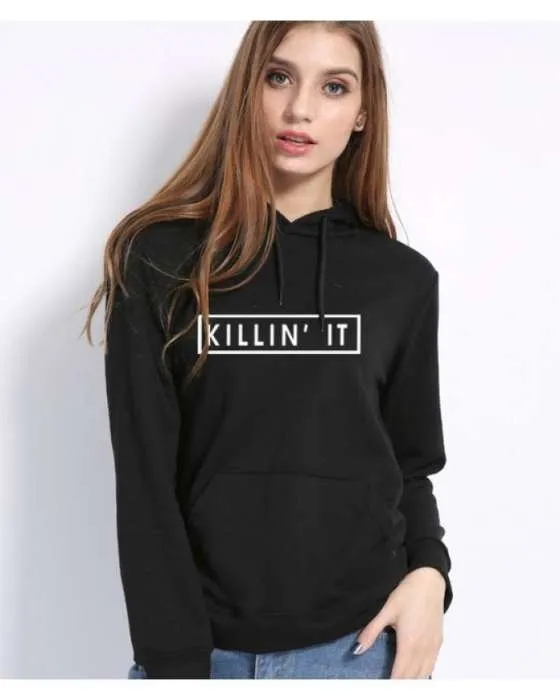 Hoddie Balck Kill In It