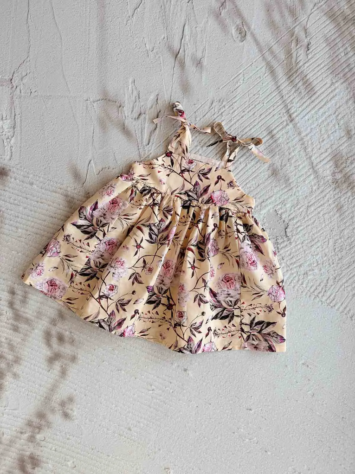 Honey Floral Linen Dress | Handmade