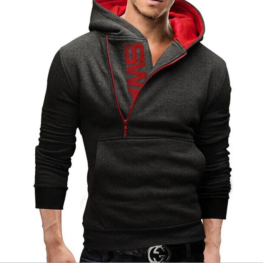 Hoodies And Sweatshirt Men Long Sleeve Solid Turtleneck Fashion Slim Men Sweatshirts