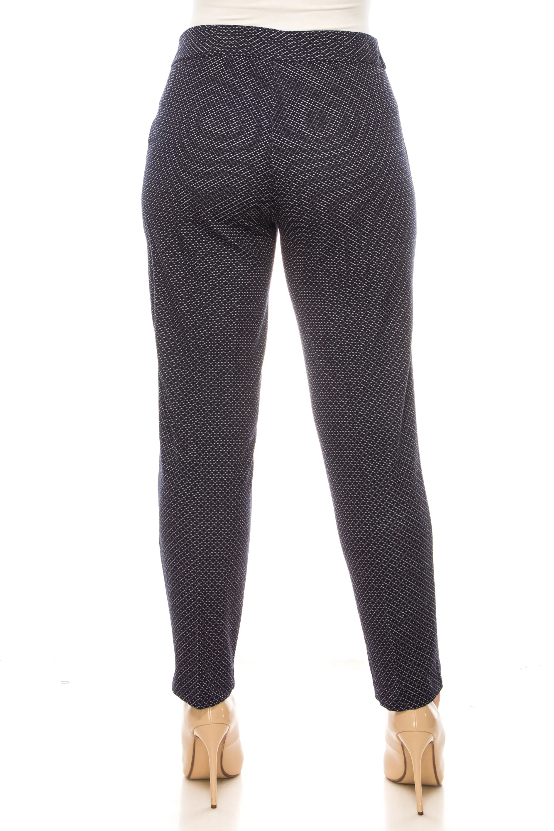 Hope & Harlow Printed Pull-On Straight Leg Pants