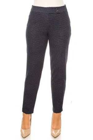 Hope & Harlow Printed Pull-On Straight Leg Pants