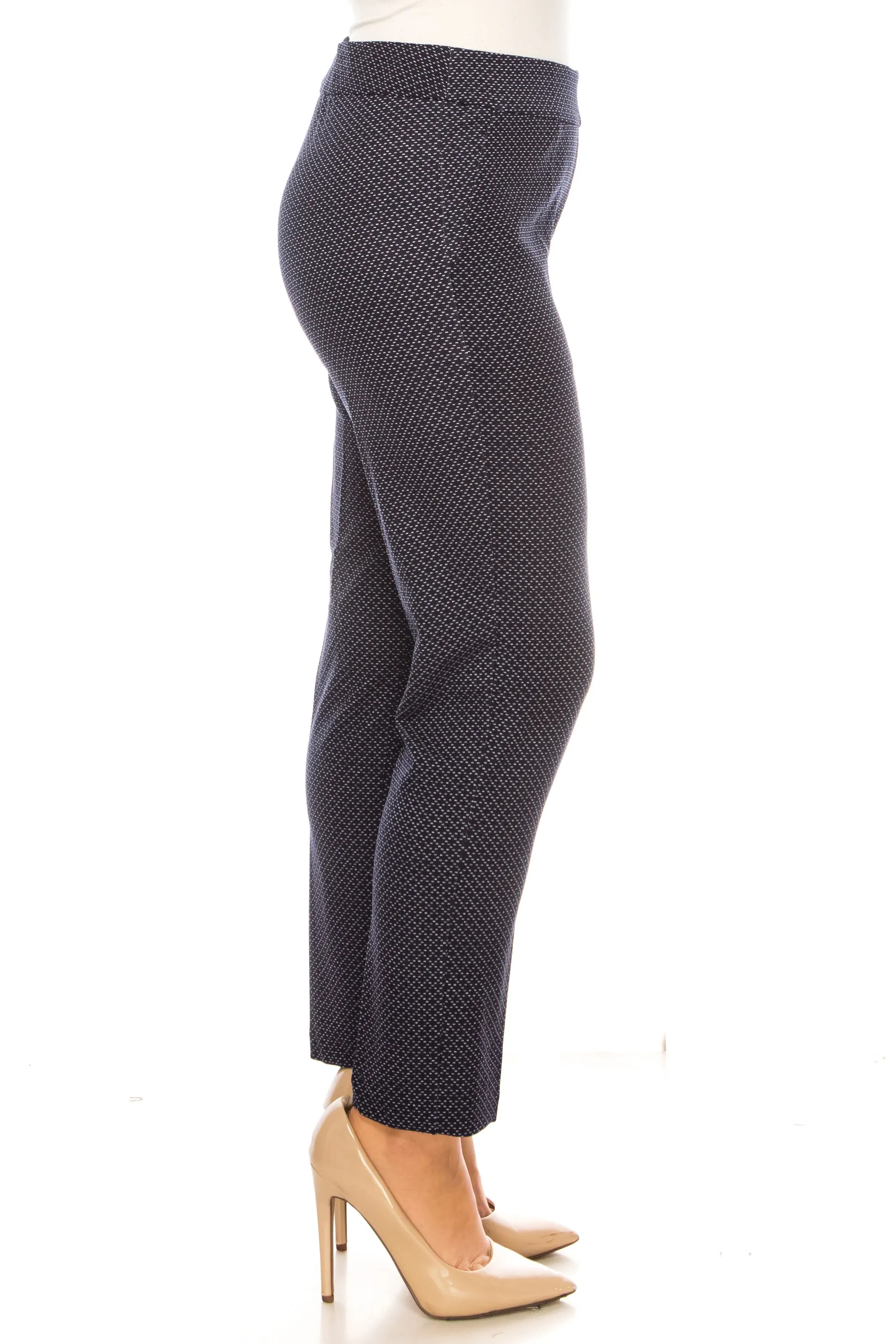 Hope & Harlow Printed Pull-On Straight Leg Pants
