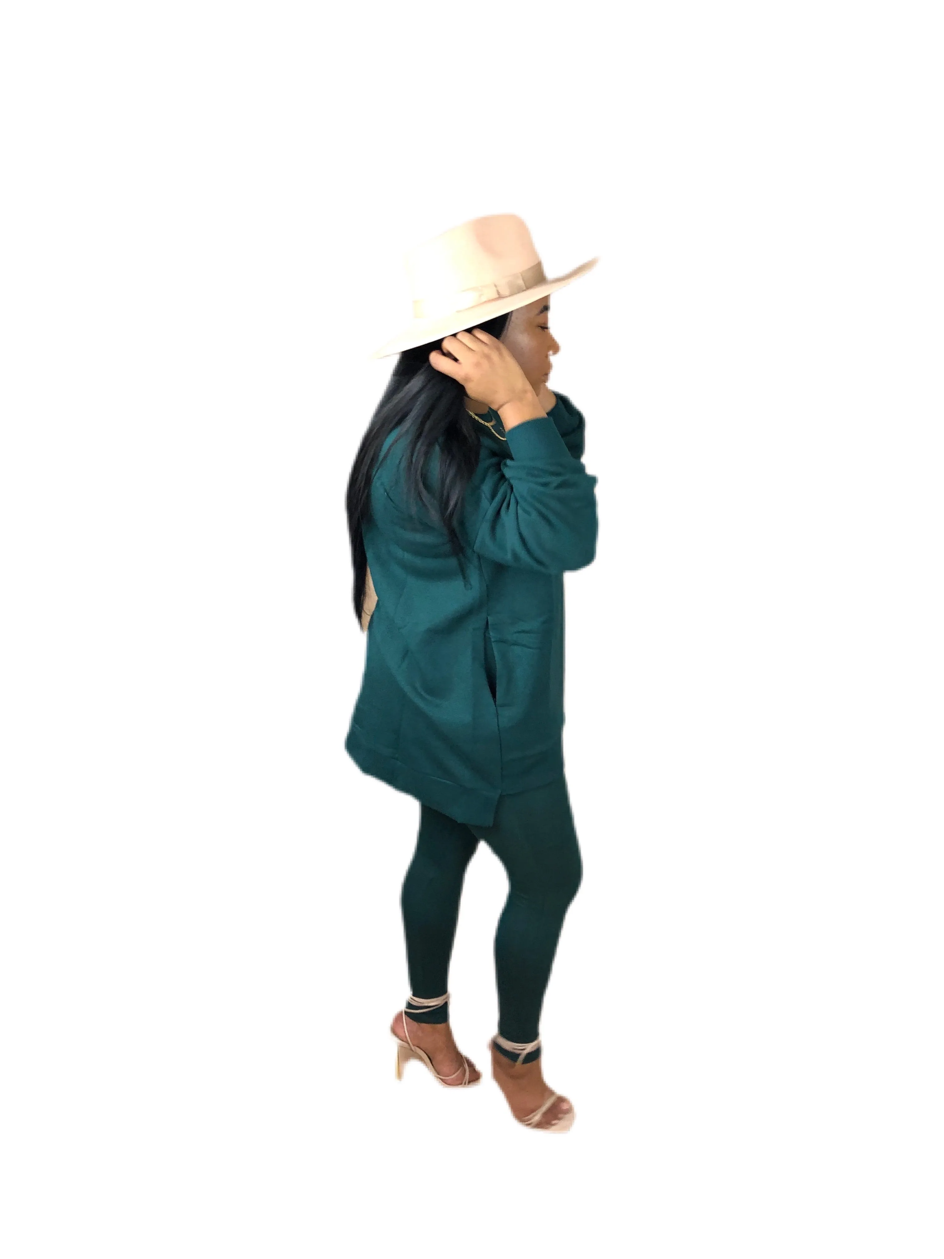 Hunter green legging set