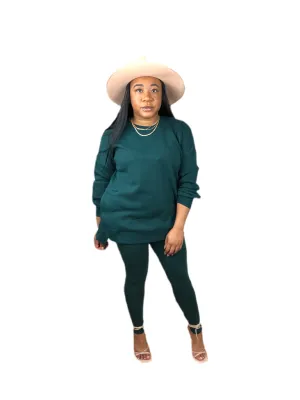 Hunter green legging set