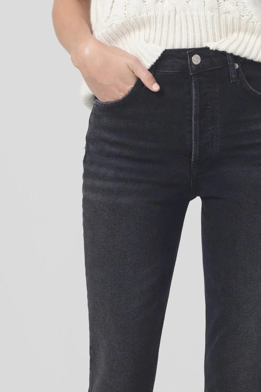 Jolene High Rise Vintage Slim 30" in Stormy