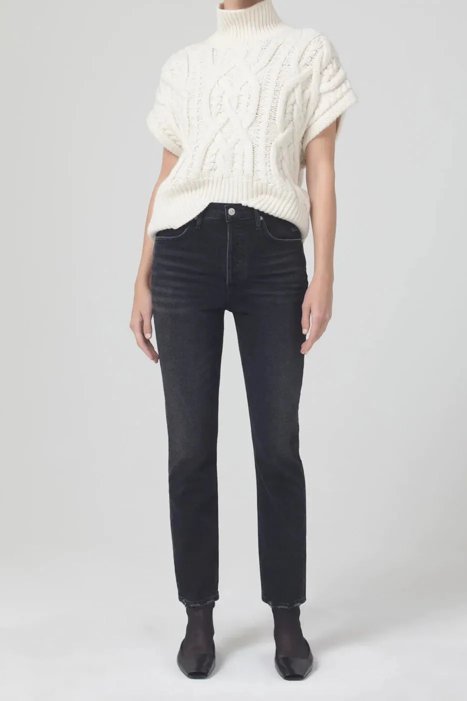 Jolene High Rise Vintage Slim 30" in Stormy