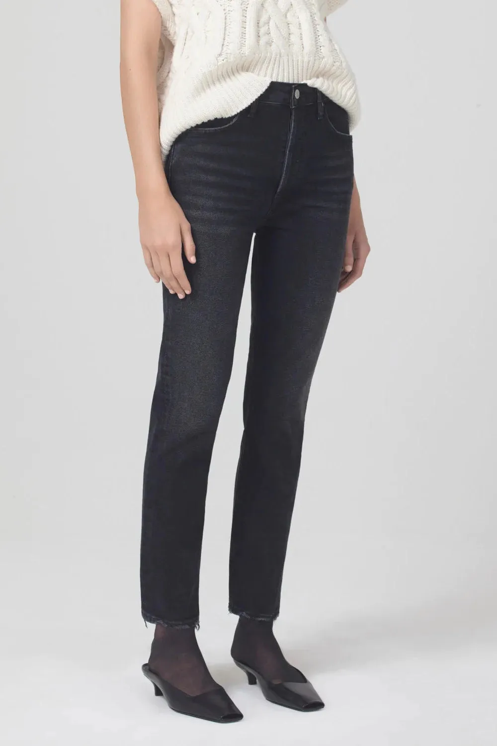 Jolene High Rise Vintage Slim 30" in Stormy