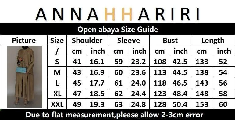 Kattyia Abaya throw over bisht fabric in Cofee color with a detachable belt