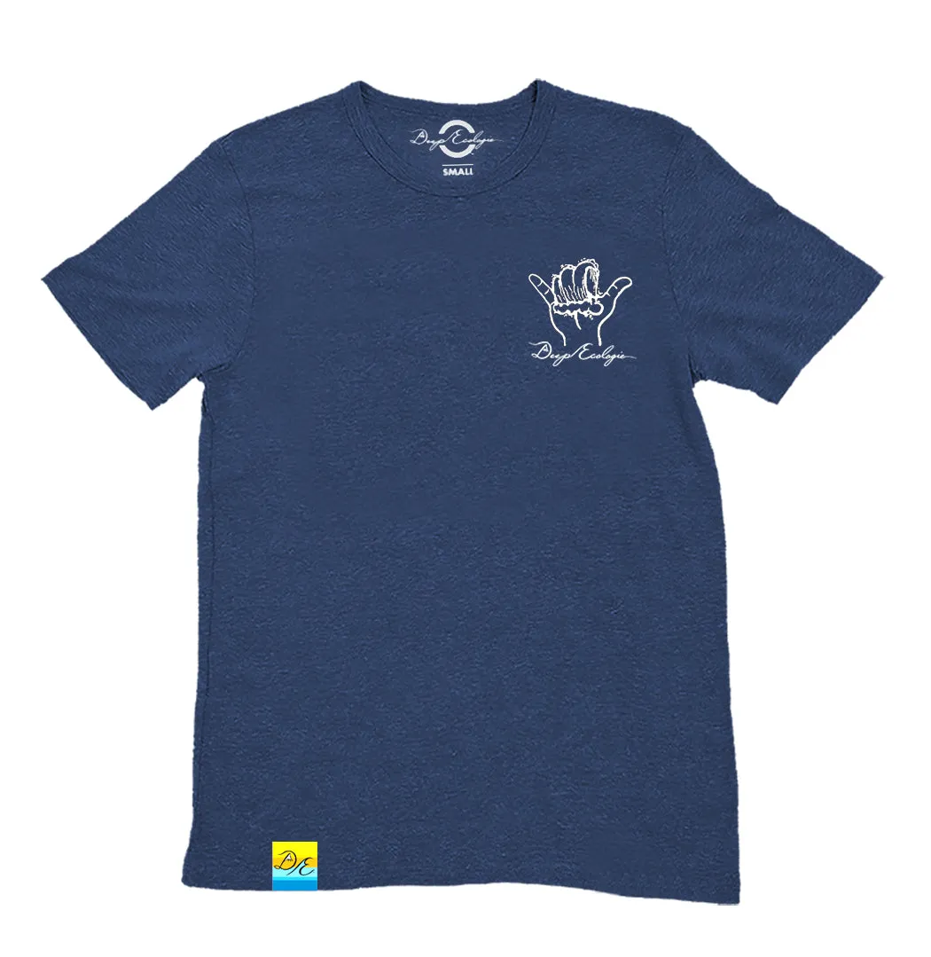 Kid's Eco Blend Navy Shaka Wave Tee