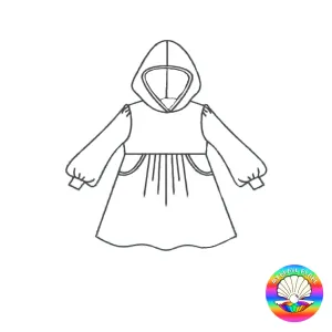 Kids Special Event Hooded Pocket Dress