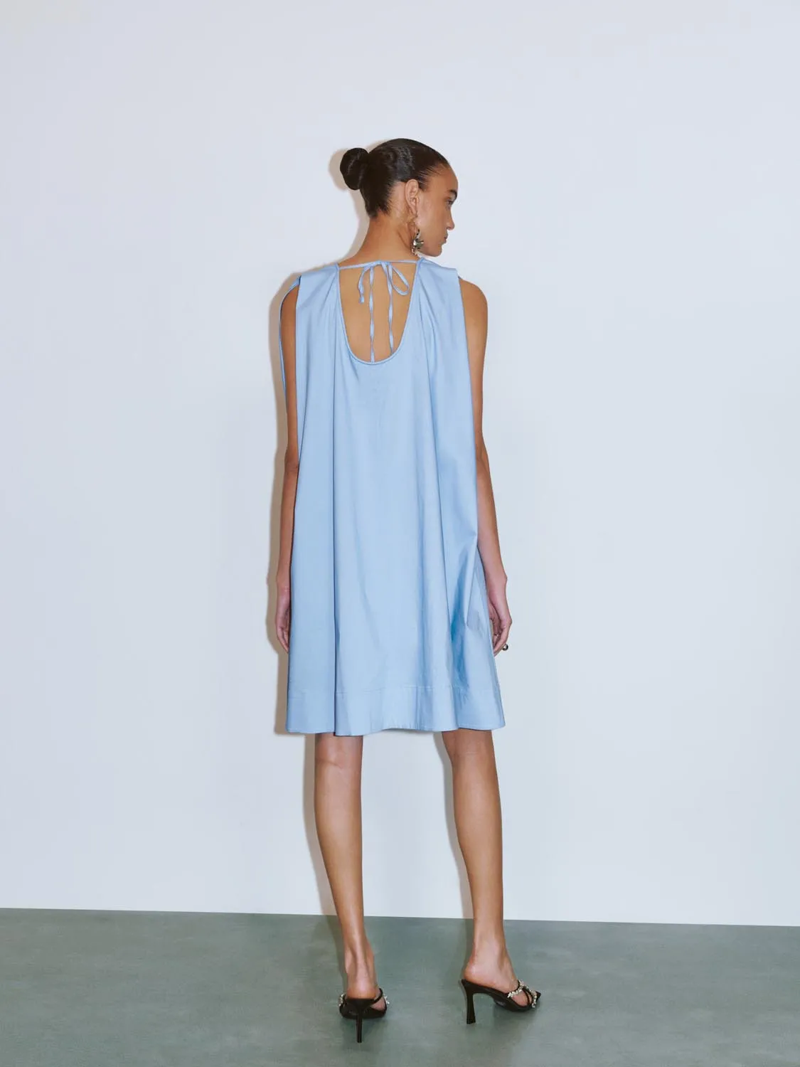 Lace Back Sleeveless Mini Dresses