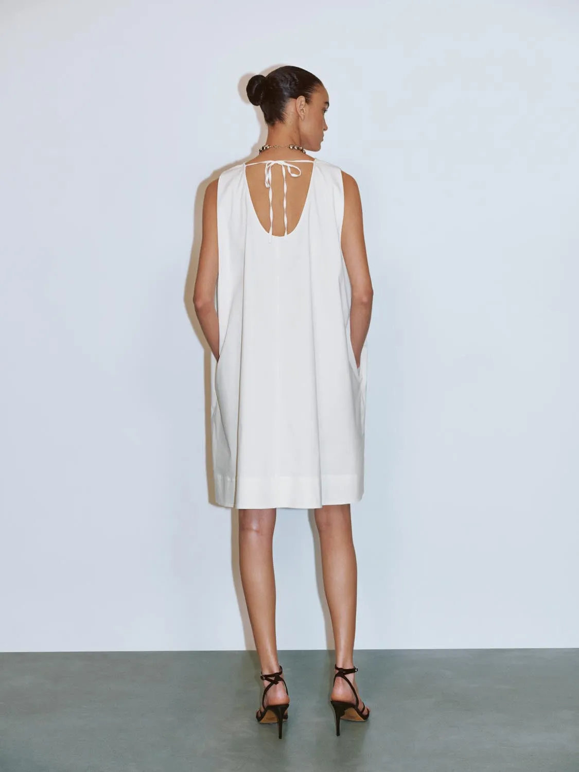 Lace Back Sleeveless Mini Dresses